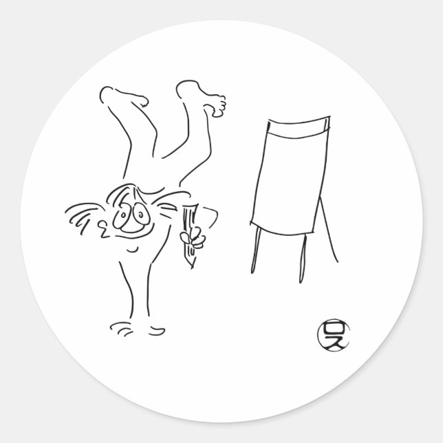 Adesivo Runder Aufkleber Pippi Langstrumpf (Frente)