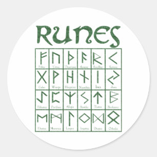 Adesivo Runes mais velhos de Futhark