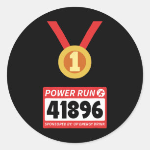 Adesivo Runner Half Marathon Halloween Figurume 1