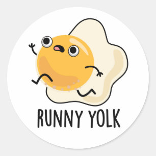 Adesivo Runny Yolk Funny Comida Ovo