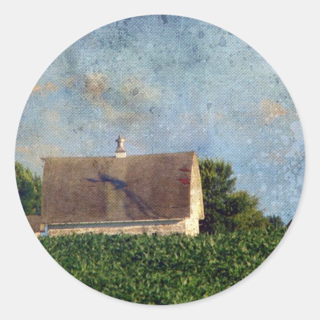 Adesivo Rural Iowa Barn 4 (Frente)