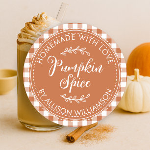 Adesivo Rúscula russa de abóbora queimada de laranja