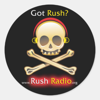 Adesivo Rush Radio Round Sticker