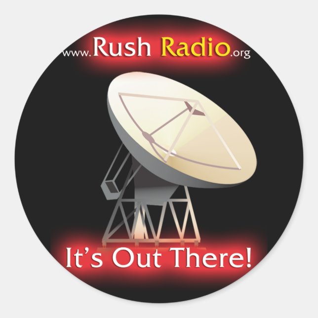 Adesivo Rush Radio Sticker Round (Frente)
