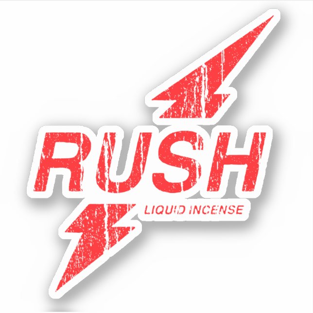 Adesivo Rush Vermelho (Frente)