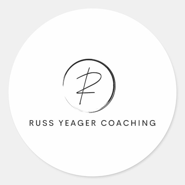 Adesivo Russ Yeager Coaching Signature Logo (Frente)