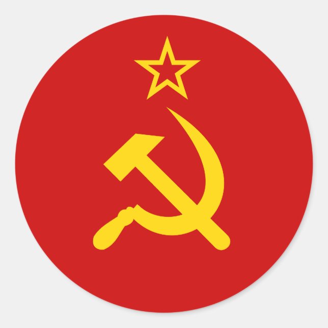 Adesivo Rússia Comunista Bandeira URSS (Frente)