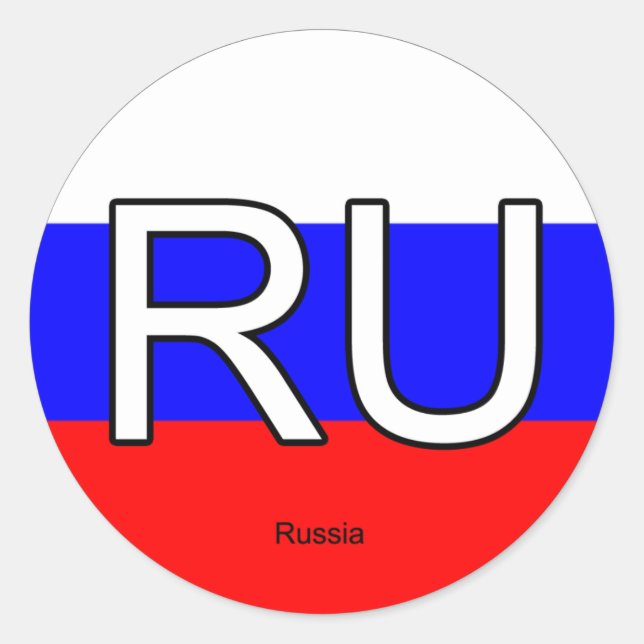 Adesivo Rússia EuroStickers (Frente)