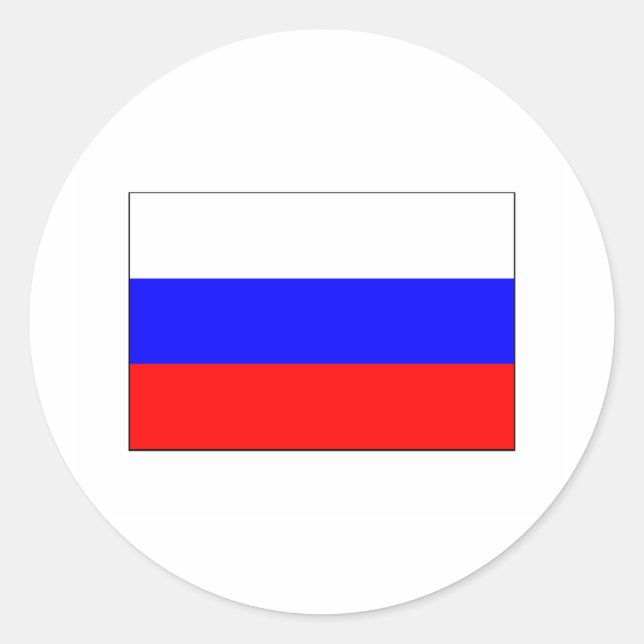 Adesivo Rússia FLAG Internacional (Frente)