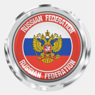 Adesivo Russia Round Emblem