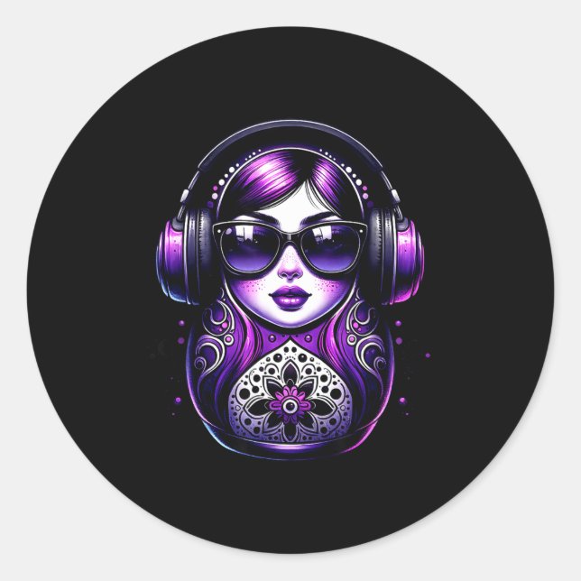 Adesivo Russian Matryoshka Music Russia Russian Matryoshka (Frente)