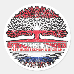 Adesivo Russland Russisch Österreichisch Österreich Baum