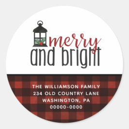 Adesivo Russo Country Xadrez Farmhouse Estilo De Natal Cl