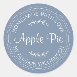 Adesivo Russo Homemade Bag Apple Pie Denim Blue