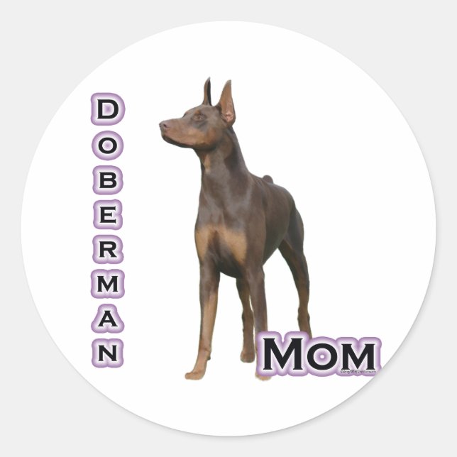 Adesivo Rust Doberman Mãe 4 - Sticker (Frente)