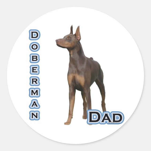 Adesivo Rust Doberman Pai 4 - Sticker (Frente)