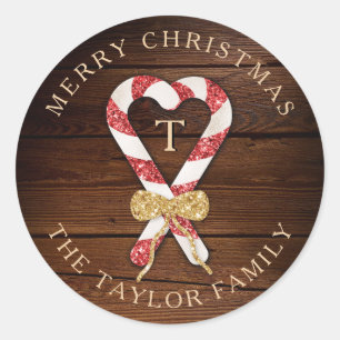 Adesivo Rustic Add Name Monograma Felry Natal