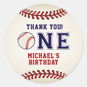 Adesivo Rustic Baseball Obrigado