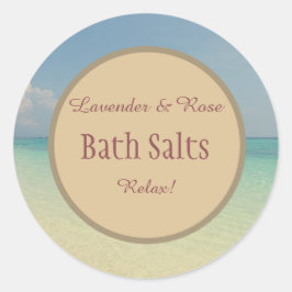 Adesivo Rustic Beach Bath Salt Mason Jar