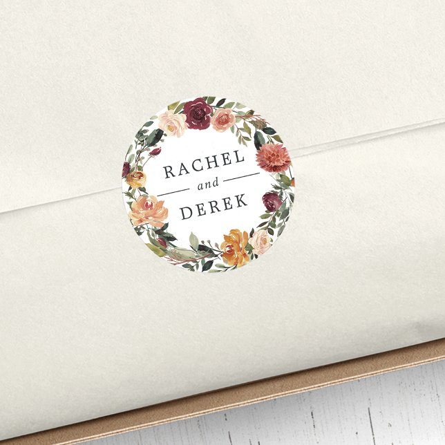 Adesivo Rustic Bloom | Floral Wreath Wedding (Criador carregado)