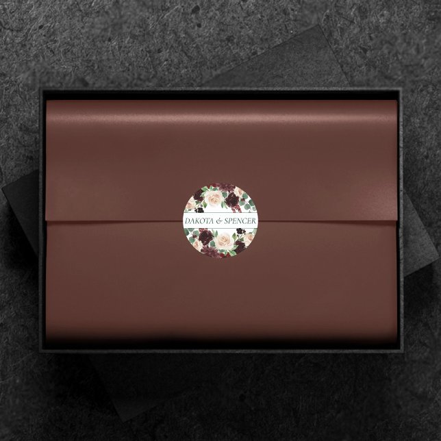 Adesivo Rustic Blooms | Terracotta e Marsala Red Custom (Criador carregado)
