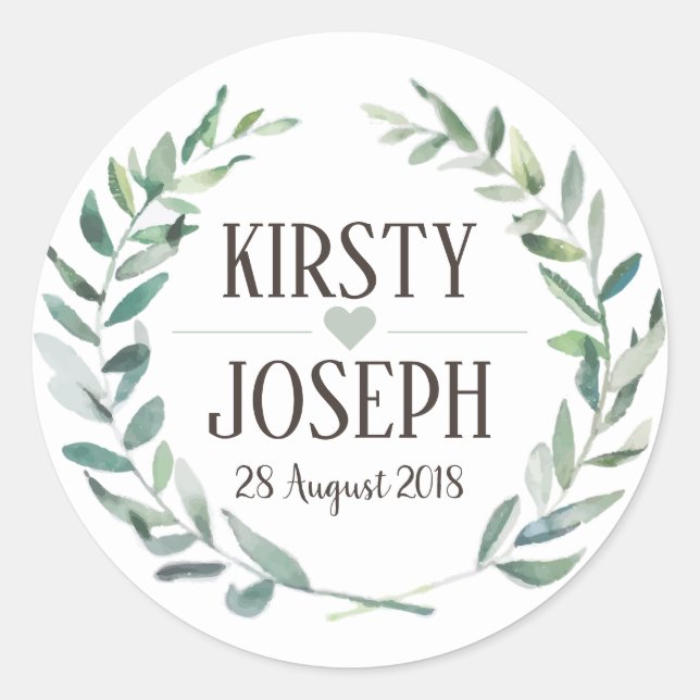 Adesivo Rustic Boho Feather Floral Wreath Wreath Sticker (Frente)