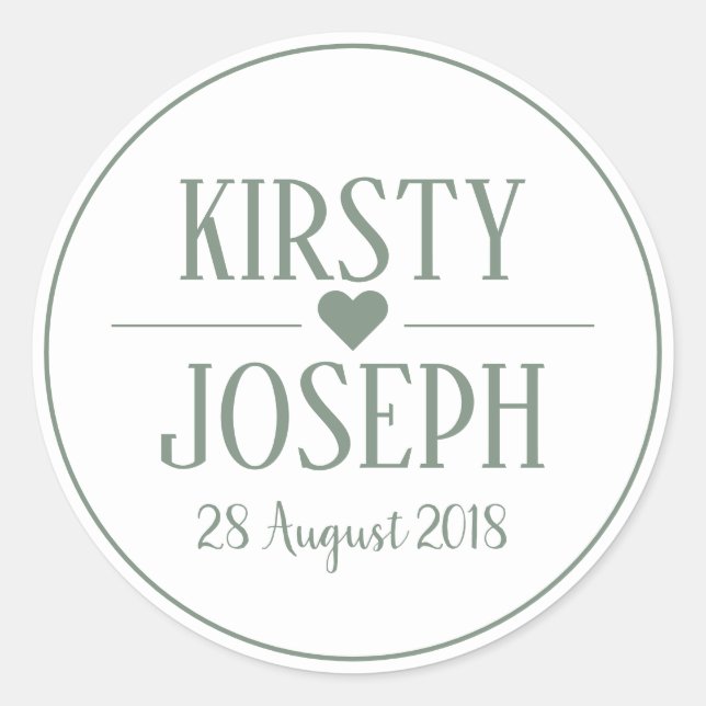 Adesivo Rustic Boho Feather Green Spring Wedker (Frente)