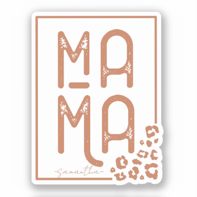 Adesivo Rustic Boho Mama (Frente)