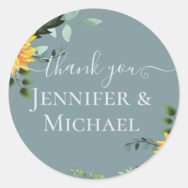 Adesivo Rustic BOHO Sunflower Casamento Verde