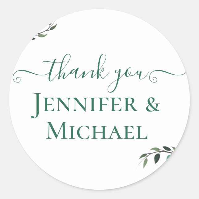 Adesivo Rustic BOHO Sunflower Casamento Verde (Frente)