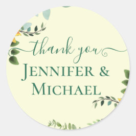 Adesivo Rustic BOHO Sunflower Casamento Verde