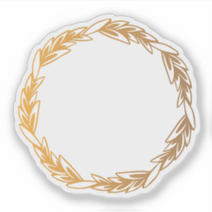 Adesivo Rustic Brown Wreath