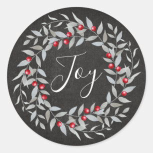 Adesivo Rustic Chalkboard Joy   Feriados Felizes de Natal