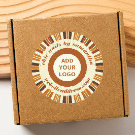 Adesivo Rustic Chic Business Logo Nail Salon