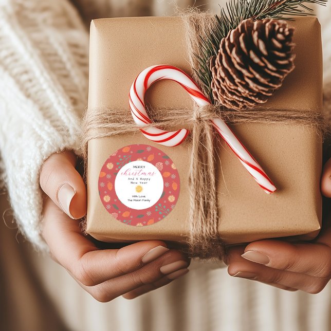 Adesivo Rustic Christmas Nature Pattern (Criador carregado)