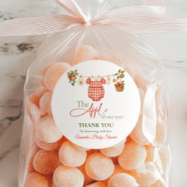 Adesivo Rustic Clothesline Apple Locally Grown Baby Shower