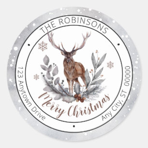 Adesivo Rustic Deer Buck Felry Família de Natal