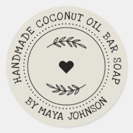 Adesivo Rustic Dusty Ivory Greenery feito à mão