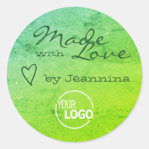 Adesivo Rustic Feed with Love Heart Symbol Nature Marble