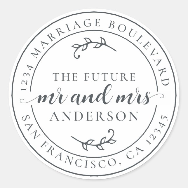 Adesivo Rustic Future Sr. Off-Black Return Endereço (Frente)