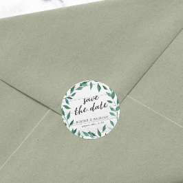 Adesivo Rustic Greenery Salve a Data