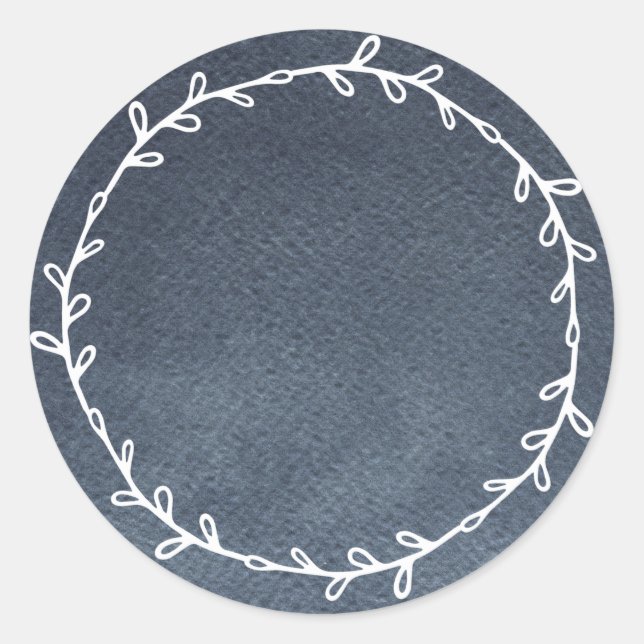 Adesivo Rustic Homemade Deep Blue Escreve No Vazio (Frente)