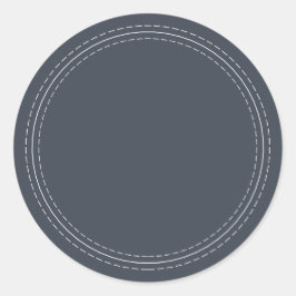 Adesivo Rustic Homemade Simple Dark Blue Escreve Em