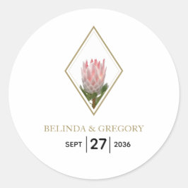 Adesivo Rustic King Protea Wedding