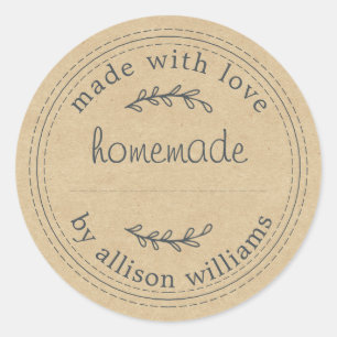 Adesivo Rustic Kraft Caseiro