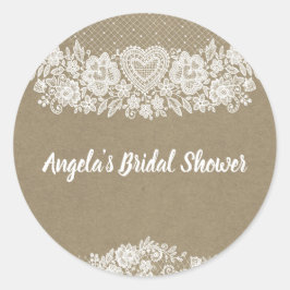 Adesivo Rustic Kraft & Lace Fazenda Barn Chic