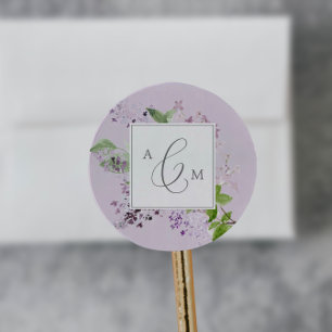 Adesivo Rustic Lilac Lavandas De Envelope