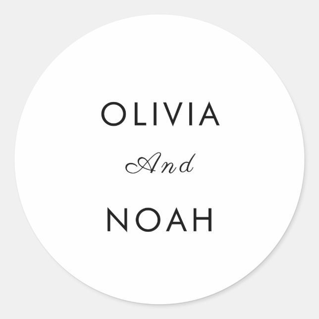 Adesivo Rustic Wedding Envelope Seal Stickers (Frente)