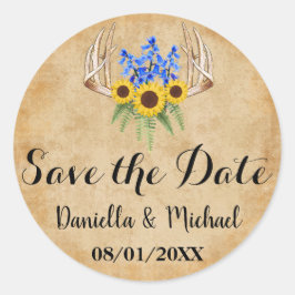 Adesivo Rustic Wedding Save the Date