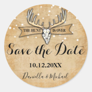 Adesivo Rustic Wedding Save the Date